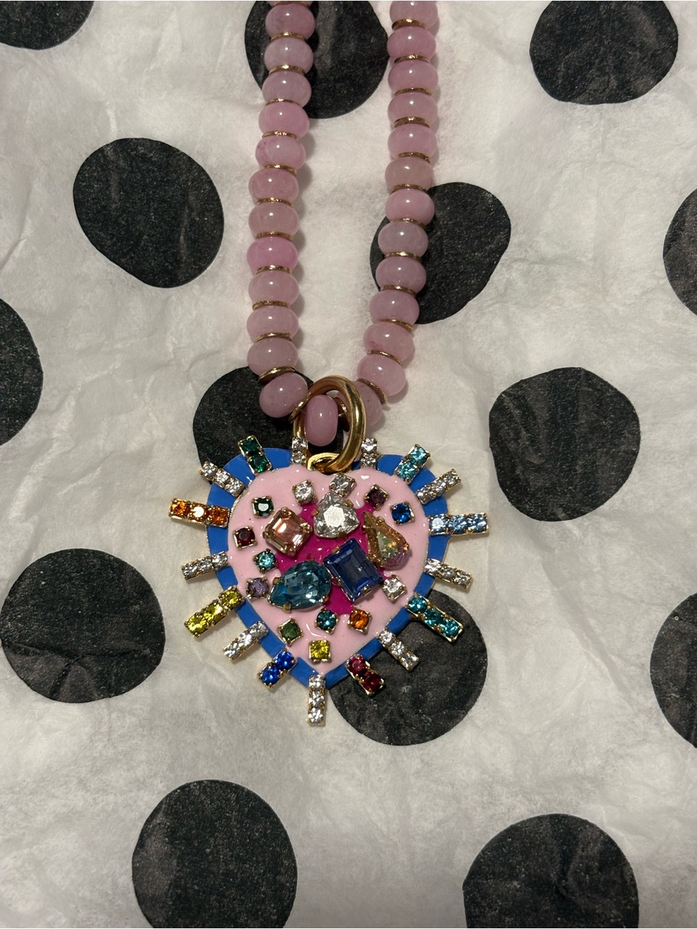 NWT TOVA LIRAEL HEART NECKLACE Fairy Dust Collection - Picture 7 of 12